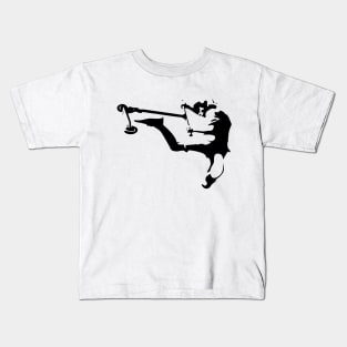 Freestyle stunt scooter trick Kids T-Shirt